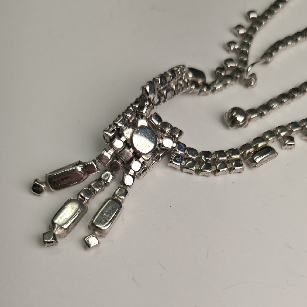 Vintage Rhinestone Necklace - Picture 6 of 7